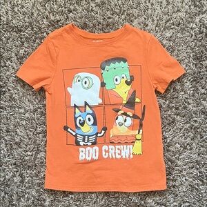 Kids Orange "Boo Crew" Halloween Graphic Tee